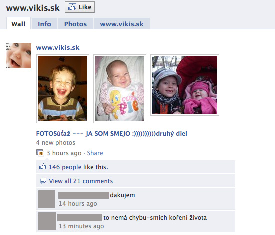 Vikis.sk Facebook sutaz